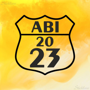 Abi Aufkleber Route 66 Style
